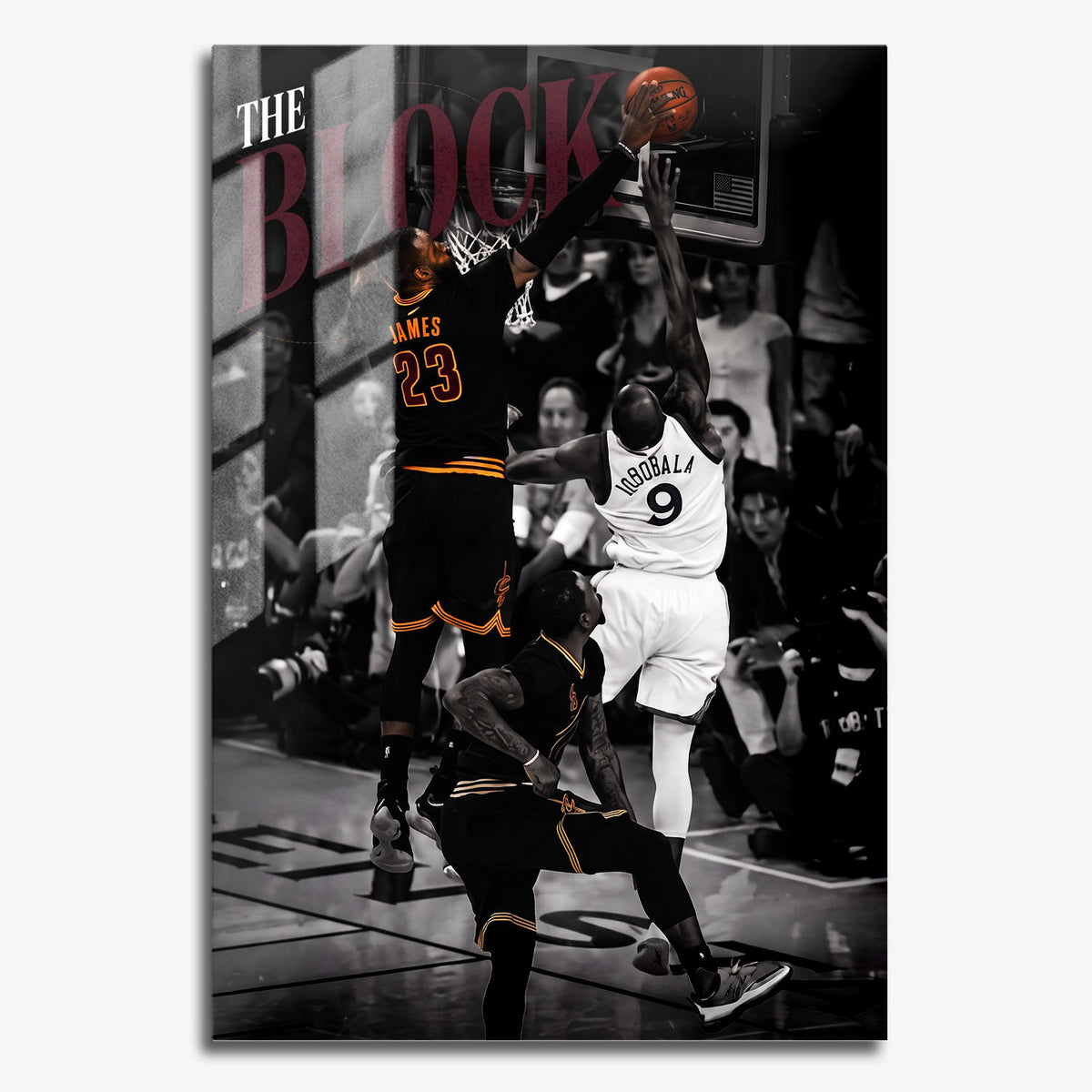 Flex Designs Metal Poster Lebron James The Block 11 x 17" Home Goods - Sports  Metal Poster