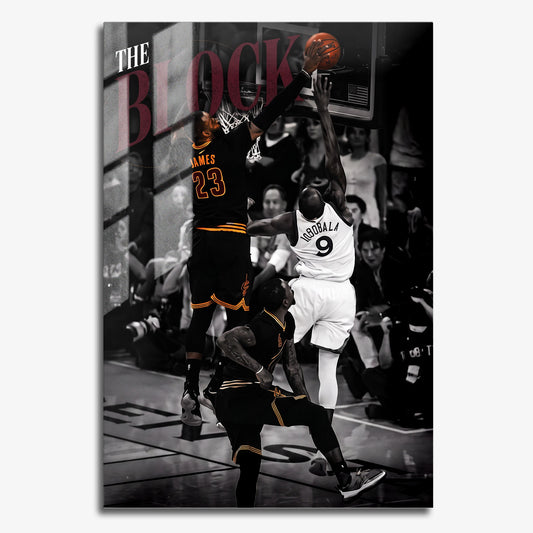 Flex Designs Metal Poster Lebron James The Block 11 x 17" Home Goods - Sports  Metal Poster