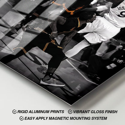 Flex Designs Metal Poster Lebron James The Block 11 x 17" Home Goods - Sports  Metal Poster