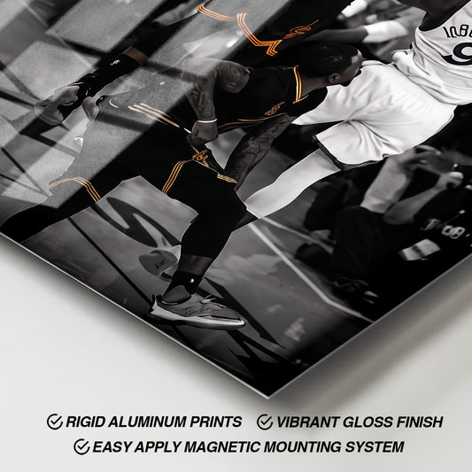 Flex Designs Metal Poster Lebron James The Block 11 x 17" Home Goods - Sports  Metal Poster