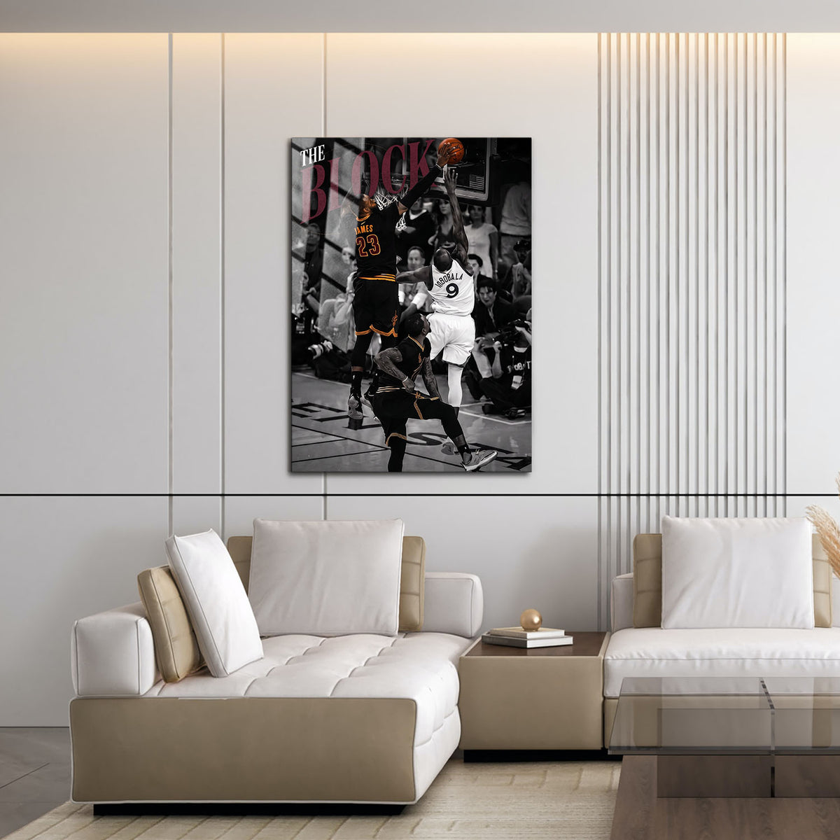 Flex Designs Metal Poster Lebron James The Block 16 x 24" Home Goods - Sports  Metal Poster