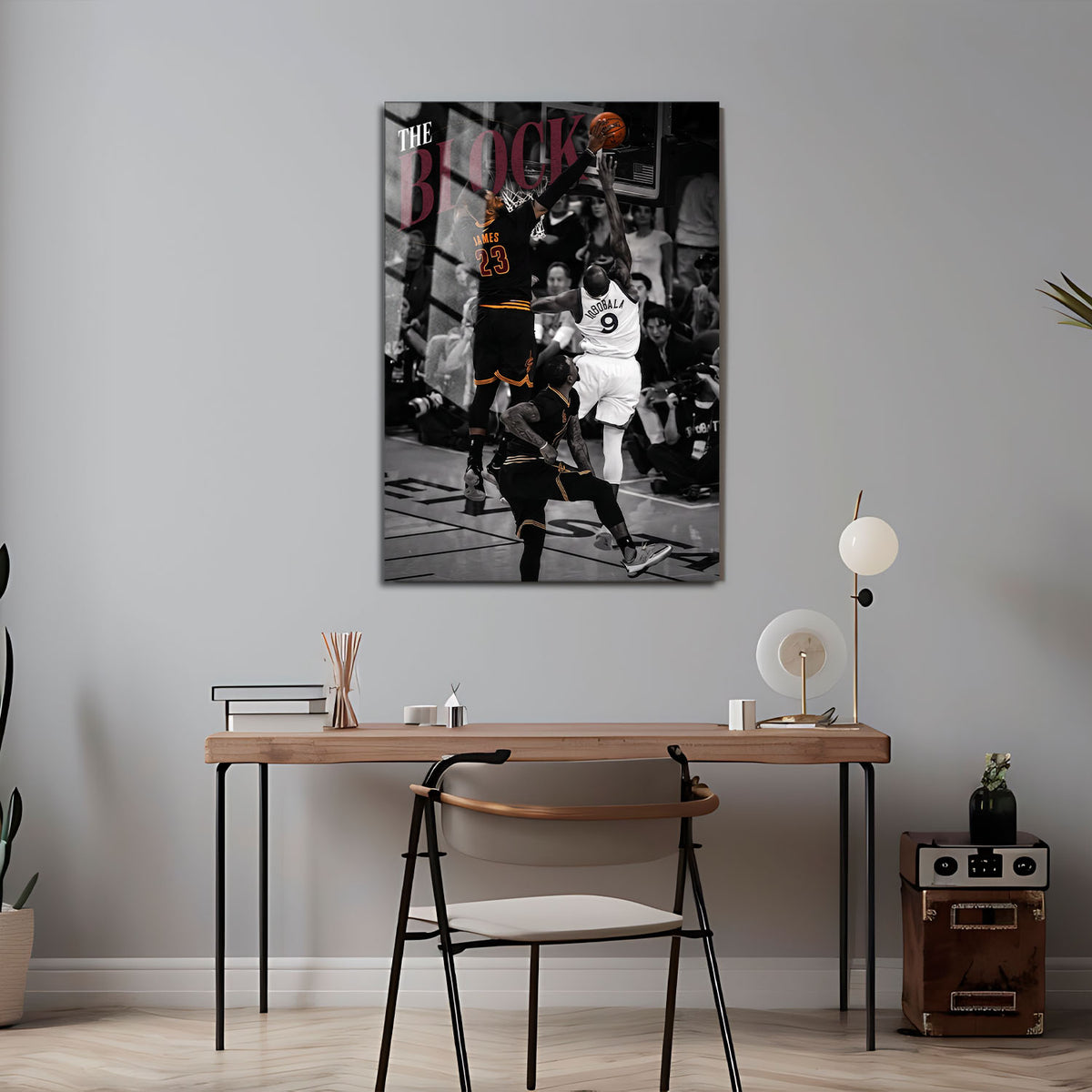 Flex Designs Metal Poster Lebron James The Block 5 x 7" Home Goods - Sports  Metal Poster