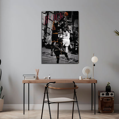 Flex Designs Metal Poster Lebron James The Block 5 x 7" Home Goods - Sports  Metal Poster