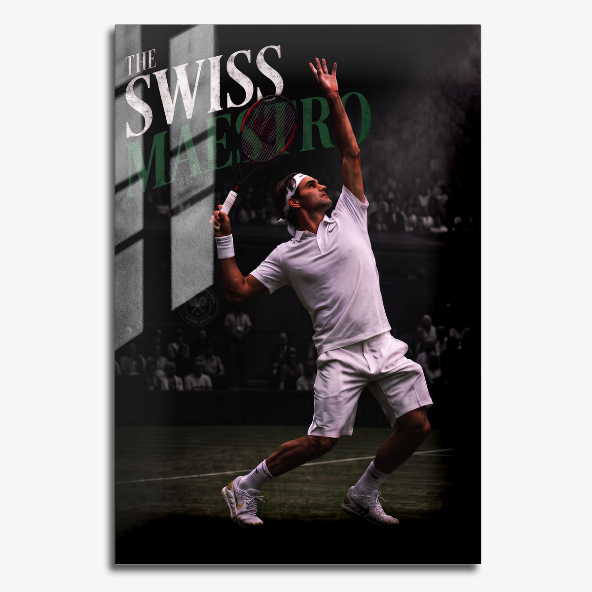 Flex Designs Metal Poster Roger Federer the Swiss Maestro 11 x 17" Home Goods - Sports  Metal Poster