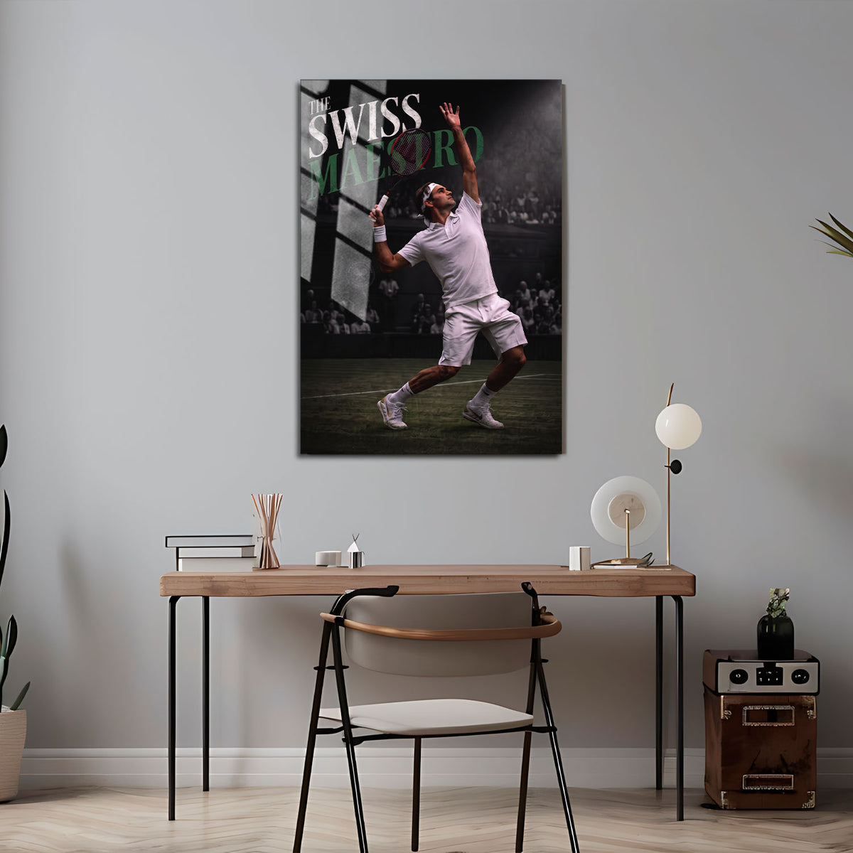 Flex Designs Metal Poster Roger Federer the Swiss Maestro 5 x 7" Home Goods - Sports  Metal Poster