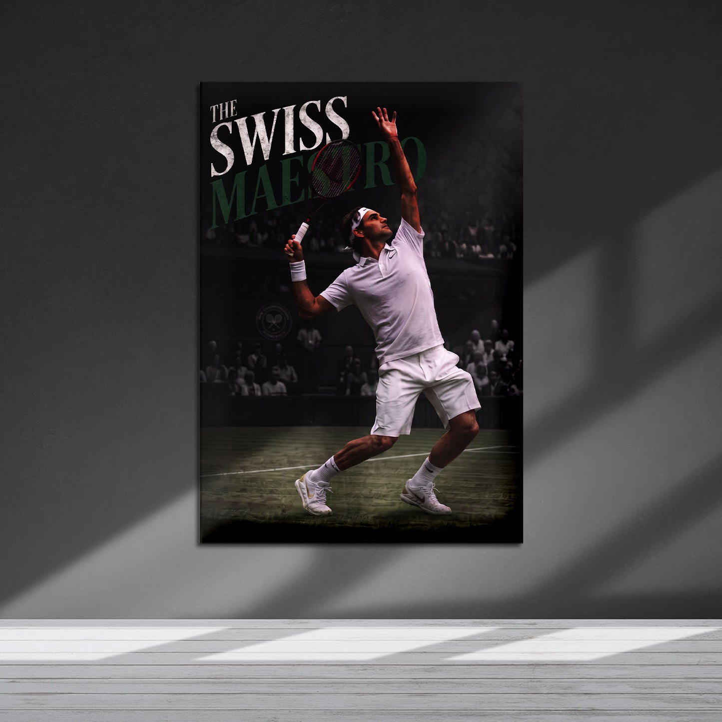 Flex Designs Metal Poster Roger Federer the Swiss Maestro 5 x 7" Home Goods - Sports  Metal Poster