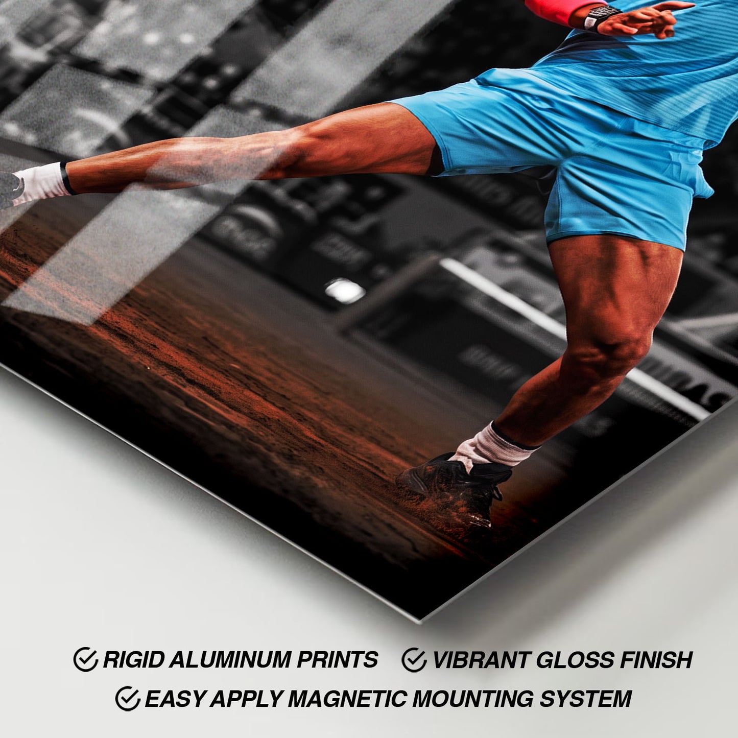 Flex Designs Metal Poster Rafael Nadal King of Clay 11 x 17" Home Goods - Sports  Metal Poster