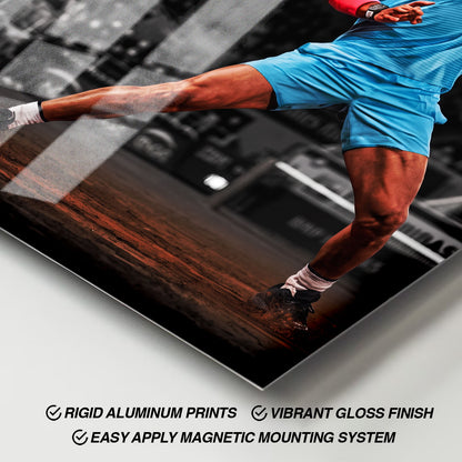 Flex Designs Metal Poster Rafael Nadal King of Clay 11 x 17" Home Goods - Sports  Metal Poster
