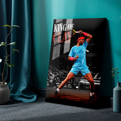 Flex Designs Metal Poster Rafael Nadal King of Clay 24 x 36" Home Goods - Sports  Metal Poster