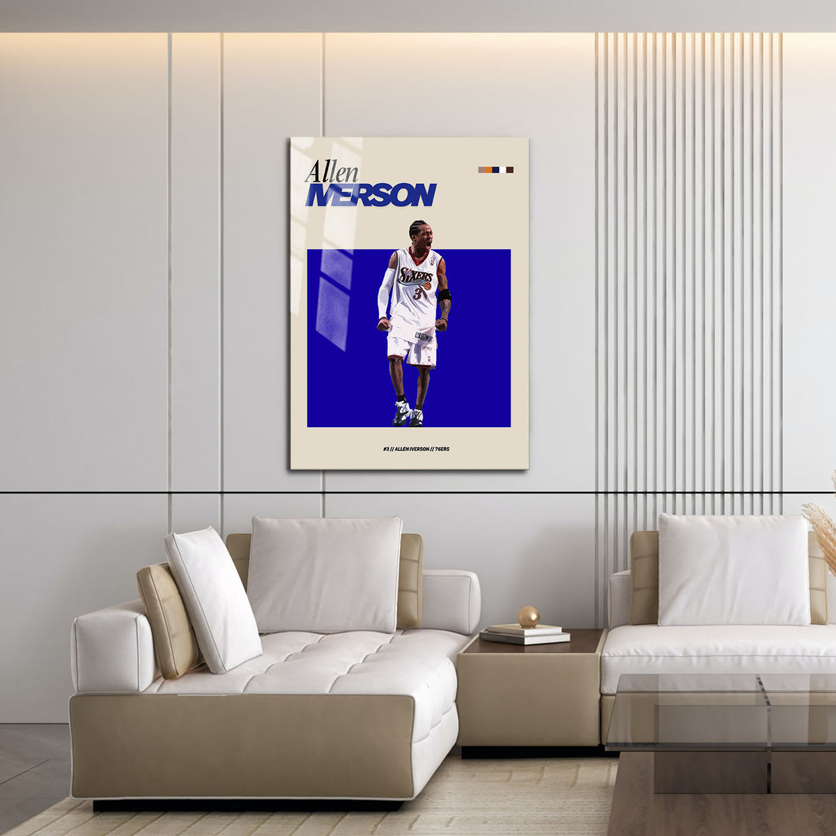 Flex Designs Metal Poster Allen Iverson NBA FlexM 16 x 24" Home Goods - Sports  Metal Poster