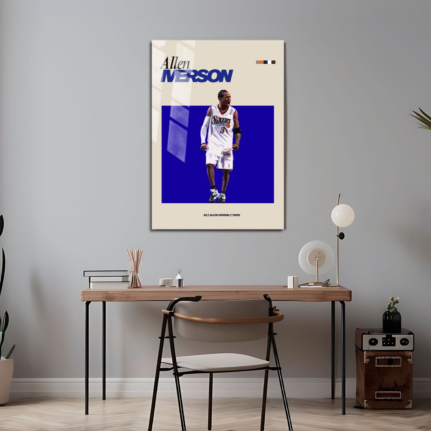 Flex Designs Metal Poster Allen Iverson NBA FlexM 5 x 7" Home Goods - Sports  Metal Poster