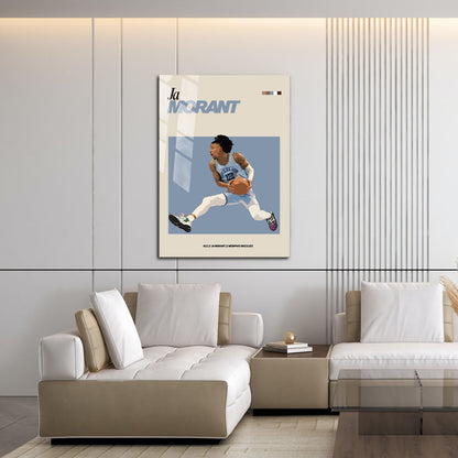 Flex Designs Metal Poster Ja Morant NBA FlexM 16 x 24" Home Goods - Sports  Metal Poster