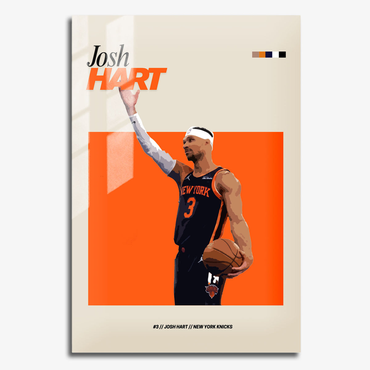 Flex Designs Metal Poster Josh Hart NBA FlexM 11 x 17" Home Goods - Sports  Metal Poster