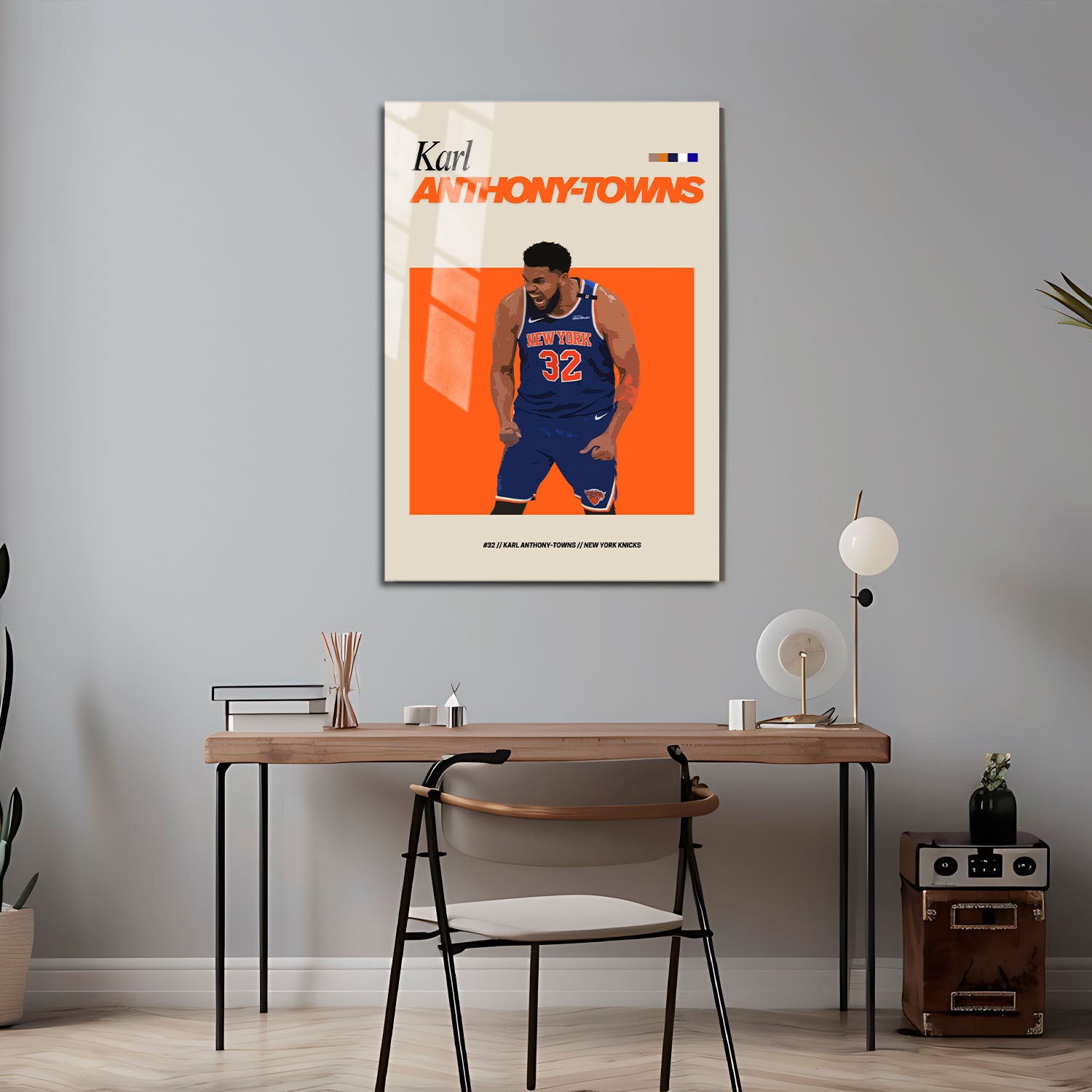 Flex Designs Metal Poster Karl-Anthony Towns NBA FlexM 5 x 7" Home Goods - Sports  Metal Poster