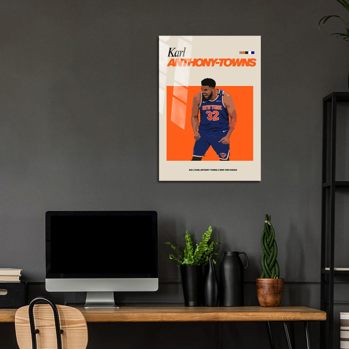 Flex Designs Metal Poster Karl-Anthony Towns NBA FlexM 24 x 36" Home Goods - Sports  Metal Poster