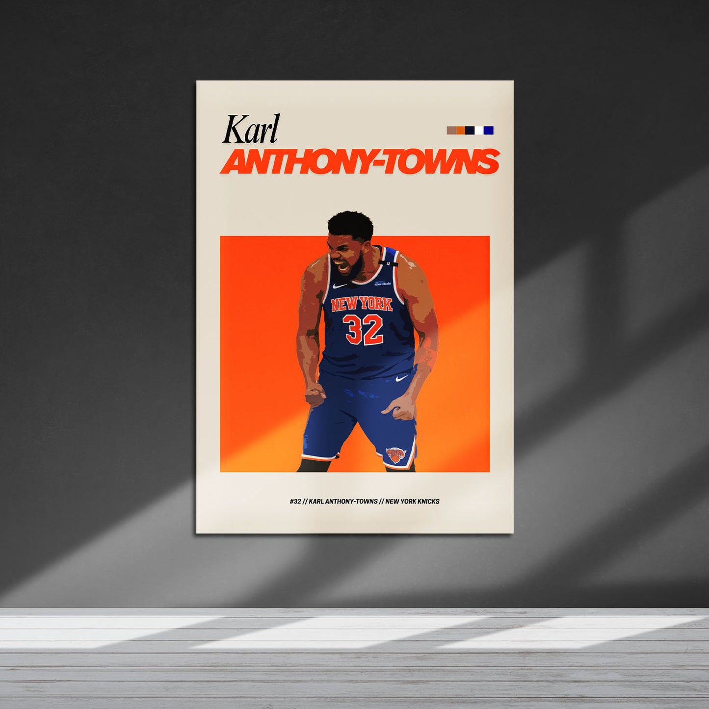 Flex Designs Metal Poster Karl-Anthony Towns NBA FlexM 5 x 7" Home Goods - Sports  Metal Poster