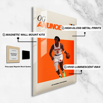 Flex Designs Metal Poster OG Anunoby NBA FlexM 16 x 24" Home Goods - Sports  Metal Poster