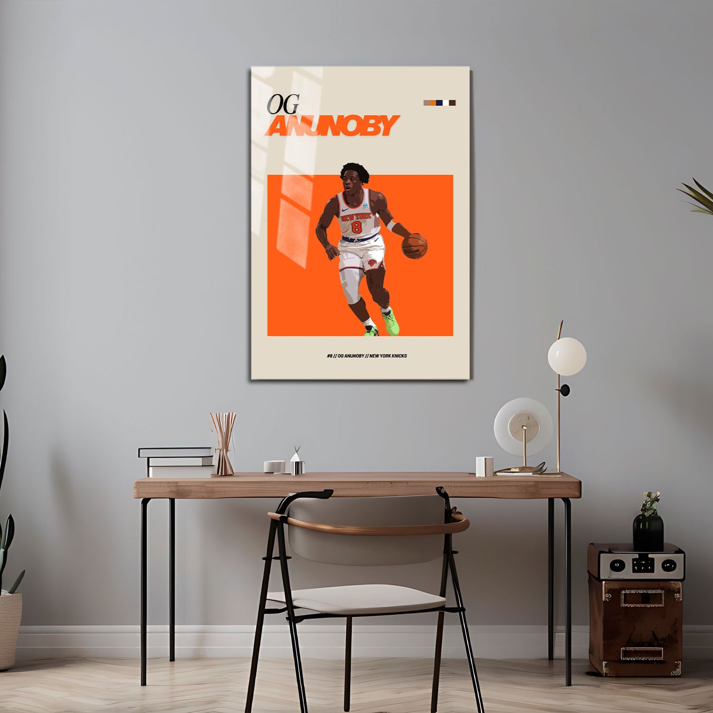 Flex Designs Metal Poster OG Anunoby NBA FlexM 5 x 7" Home Goods - Sports  Metal Poster