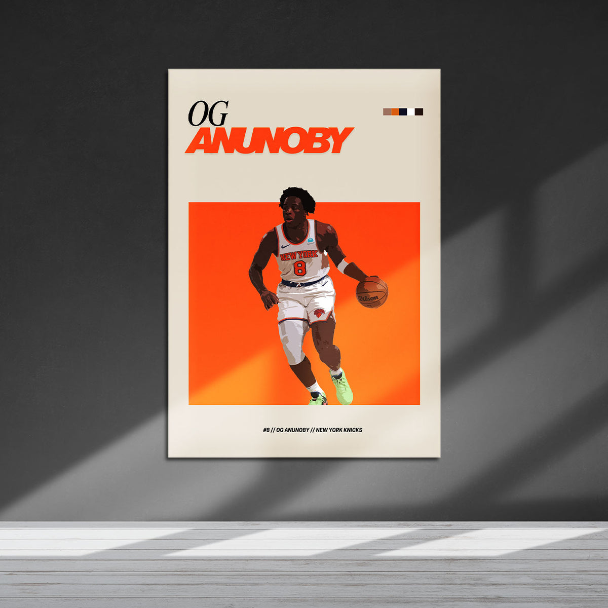 Flex Designs Metal Poster OG Anunoby NBA FlexM 5 x 7" Home Goods - Sports  Metal Poster