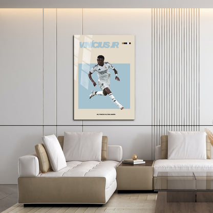 Flex Designs Metal Poster Vinicius Jr Real Madrid FlexM 16 x 24" Home Goods - Sports  Metal Poster