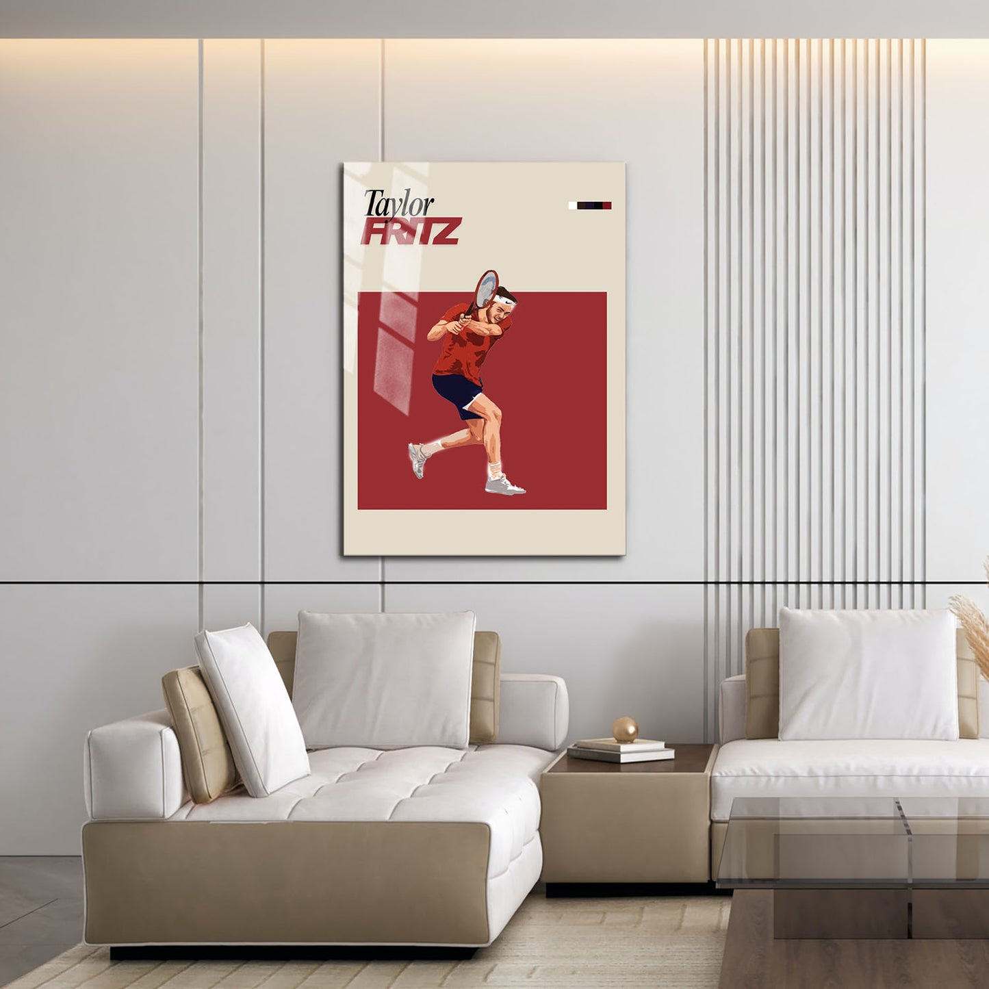 Flex Designs Metal Poster Taylor Fritz FlexM 16 x 24" Home Goods - Sports  Metal Poster