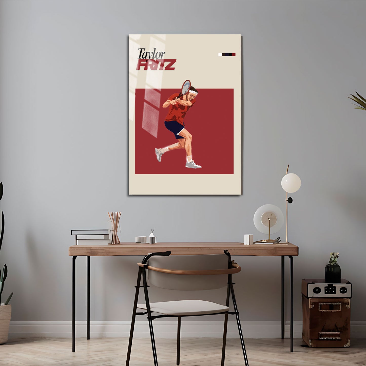 Flex Designs Metal Poster Taylor Fritz FlexM 5 x 7" Home Goods - Sports  Metal Poster
