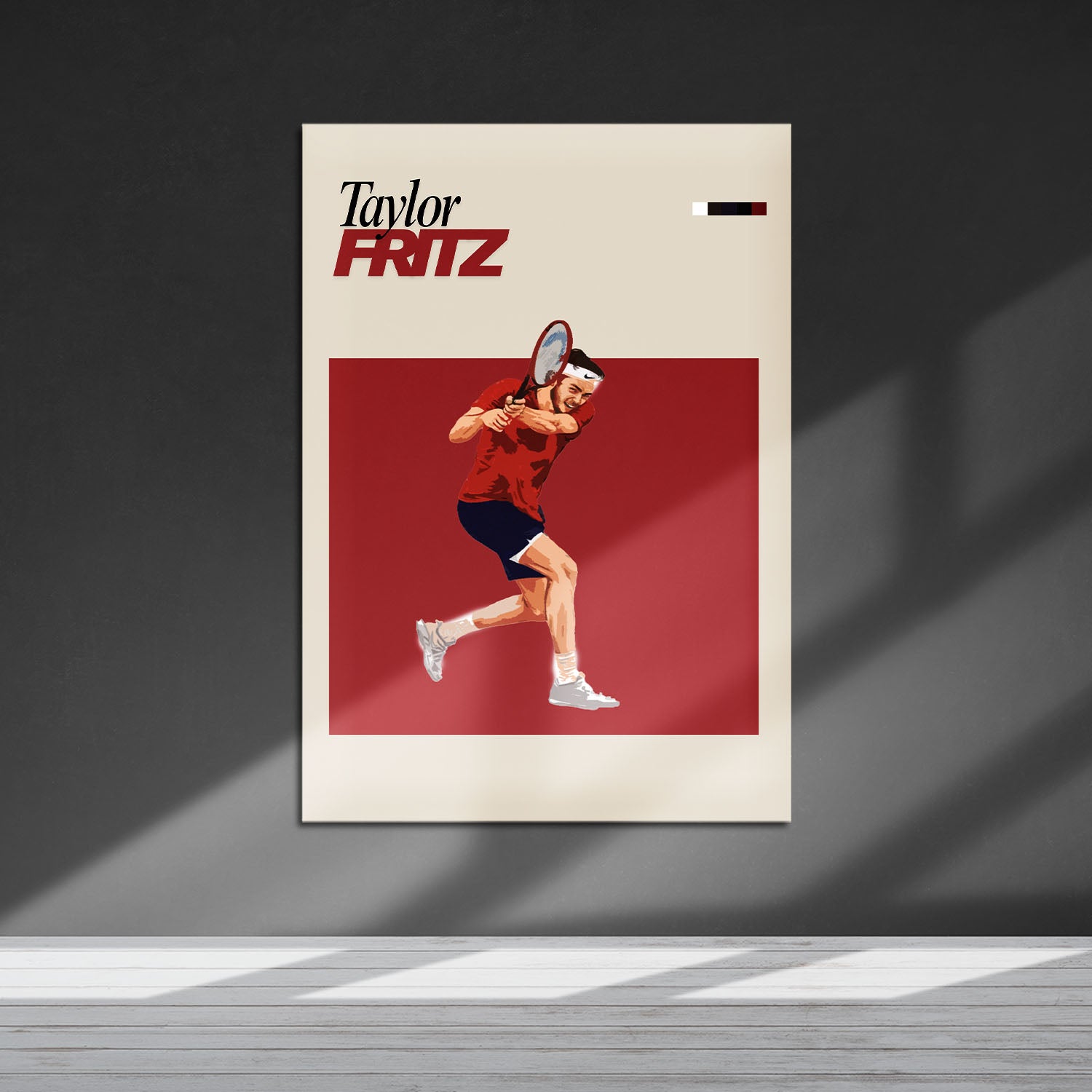 Flex Designs Metal Poster Taylor Fritz FlexM 5 x 7" Home Goods - Sports  Metal Poster