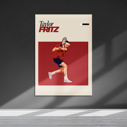 Flex Designs Metal Poster Taylor Fritz FlexM 5 x 7" Home Goods - Sports  Metal Poster