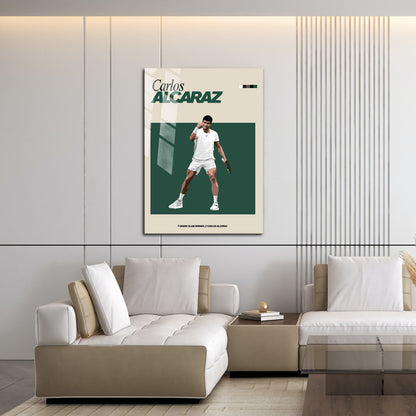 Flex Designs Metal Poster Carlos Alcaraz FlexM 16 x 24" Home Goods - Sports  Metal Poster