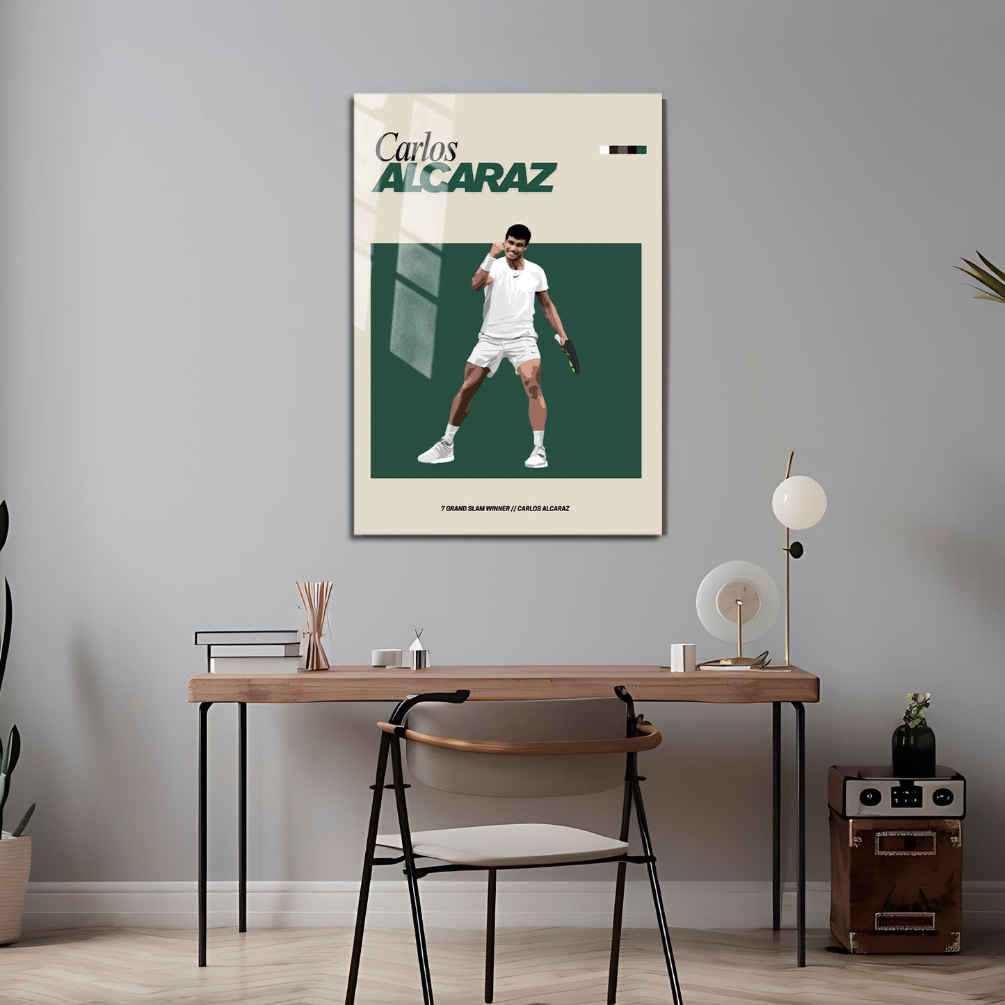 Flex Designs Metal Poster Carlos Alcaraz FlexM 5 x 7" Home Goods - Sports  Metal Poster