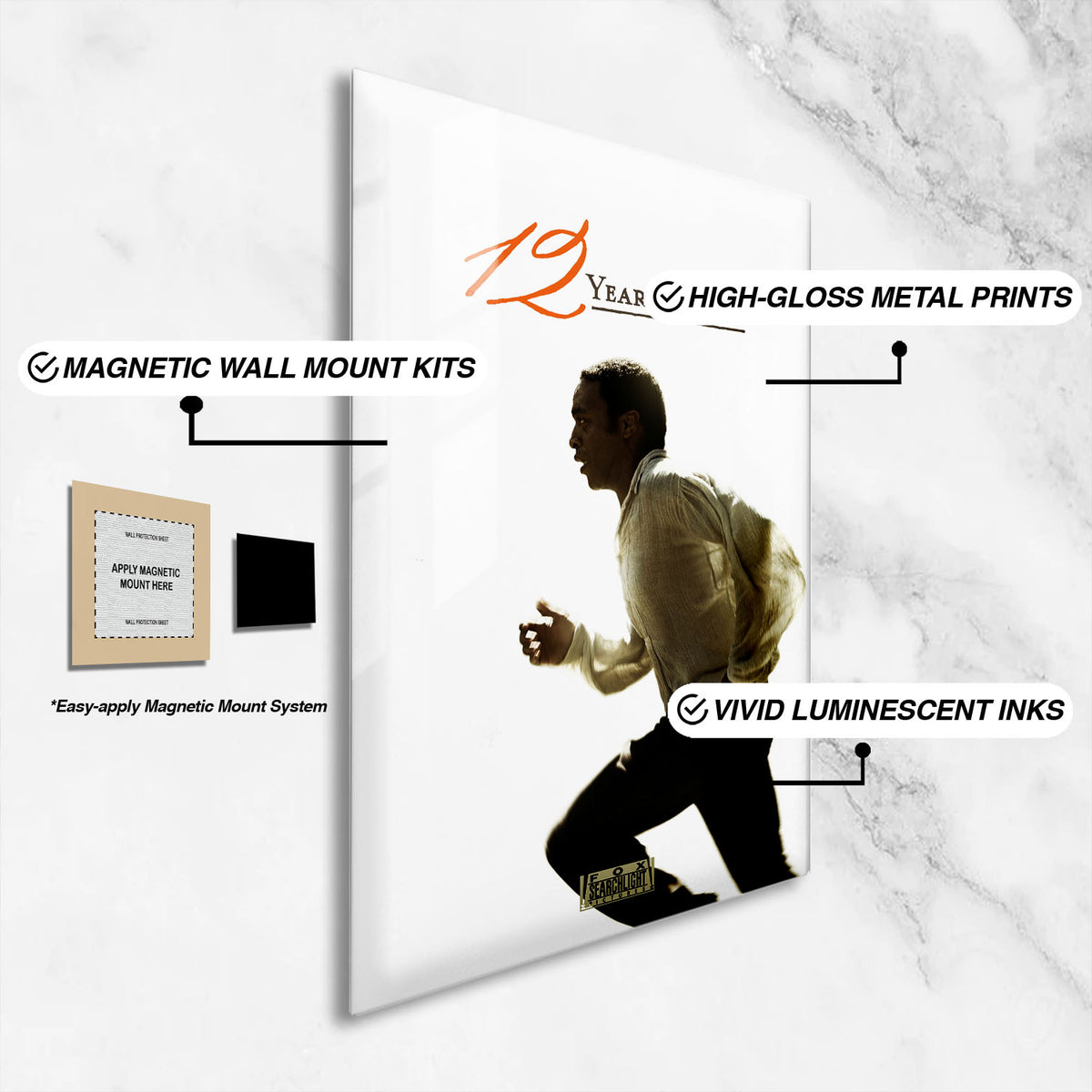 Flex Designs Metal Poster 12 Years a Slave 16 x 24" Home Goods - Movie 2013 Movie Metal Poster