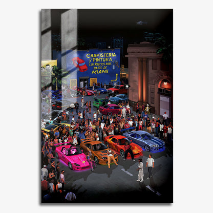 Flex Designs Metal Poster 2 Fast 2 Furious 11 x 17" Home Goods - Movie 2003 Movie Metal Poster