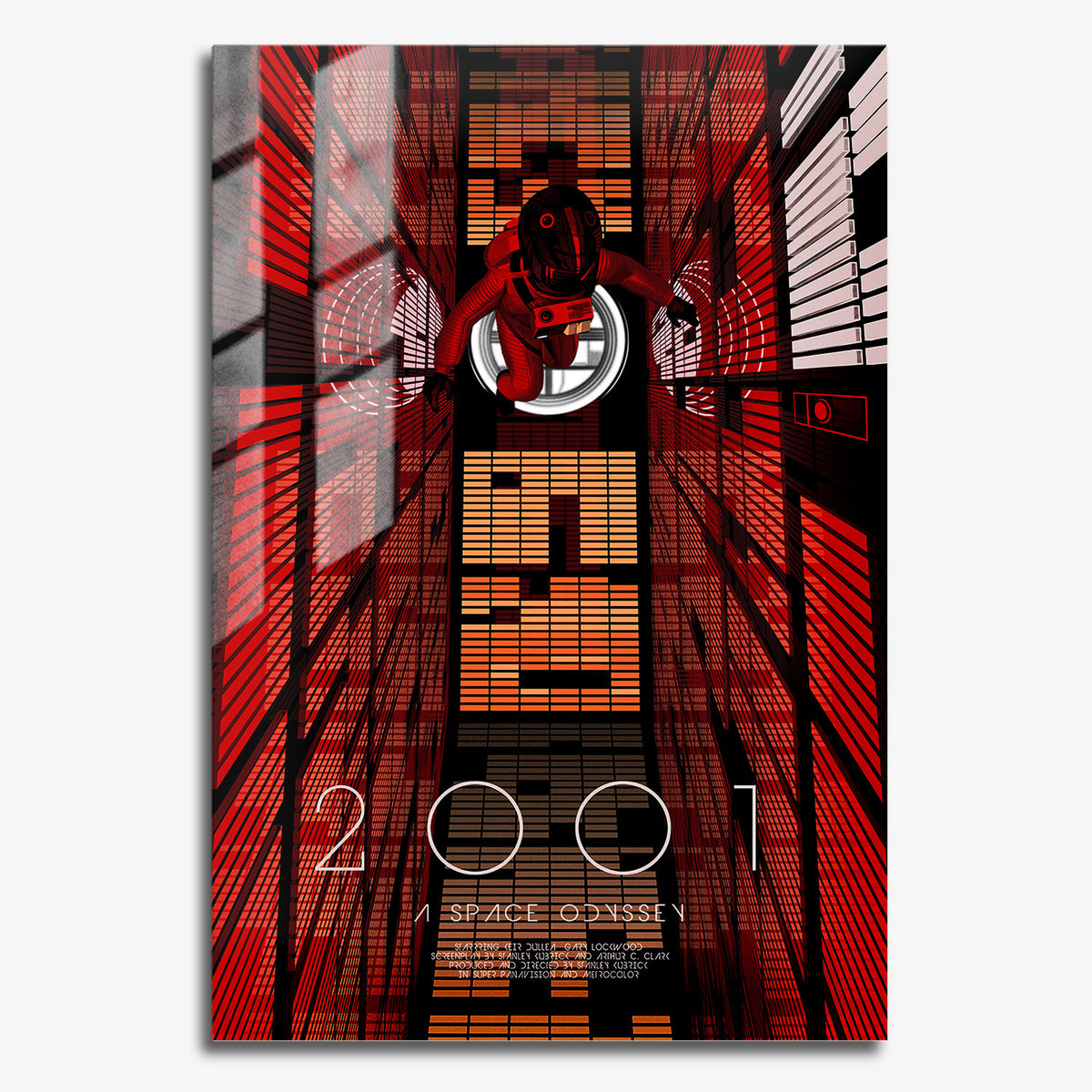 Flex Designs Metal Poster 2001 A Space Odyssey Cover 11 x 17" Home Goods - Movie 1968 Movie Metal Poster