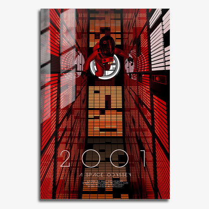 Flex Designs Metal Poster 2001 A Space Odyssey Cover 11 x 17" Home Goods - Movie 1968 Movie Metal Poster