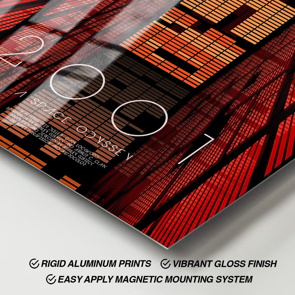 Flex Designs Metal Poster 2001 A Space Odyssey Cover 11 x 17" Home Goods - Movie 1968 Movie Metal Poster
