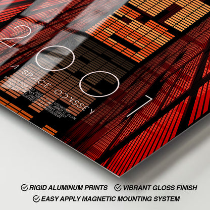 Flex Designs Metal Poster 2001 A Space Odyssey Cover 11 x 17" Home Goods - Movie 1968 Movie Metal Poster