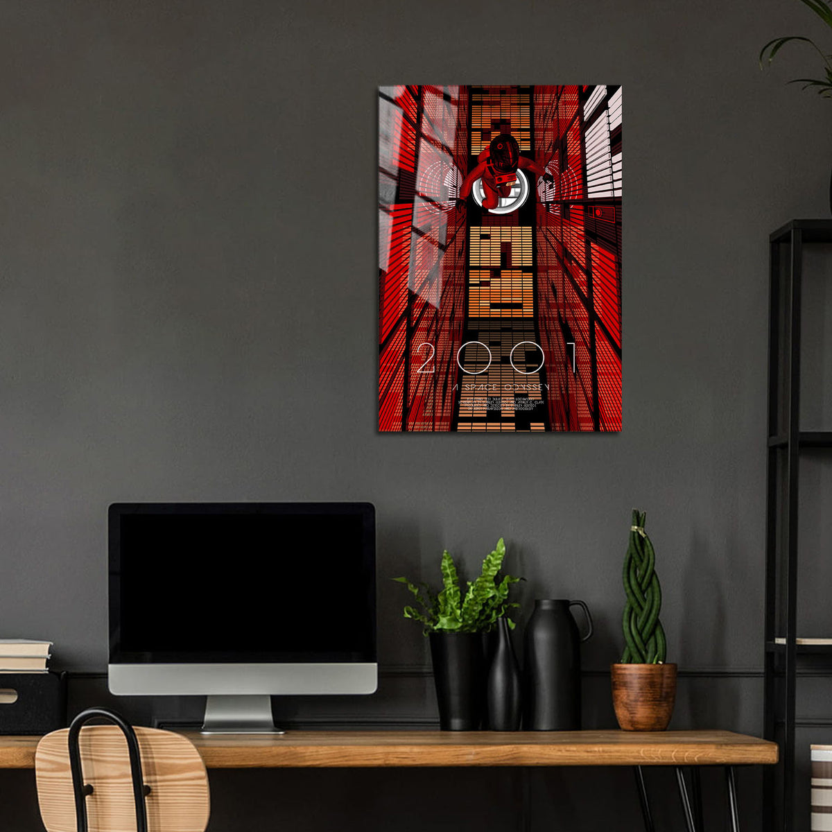 Flex Designs Metal Poster 2001 A Space Odyssey Cover 24 x 36" Home Goods - Movie 1968 Movie Metal Poster