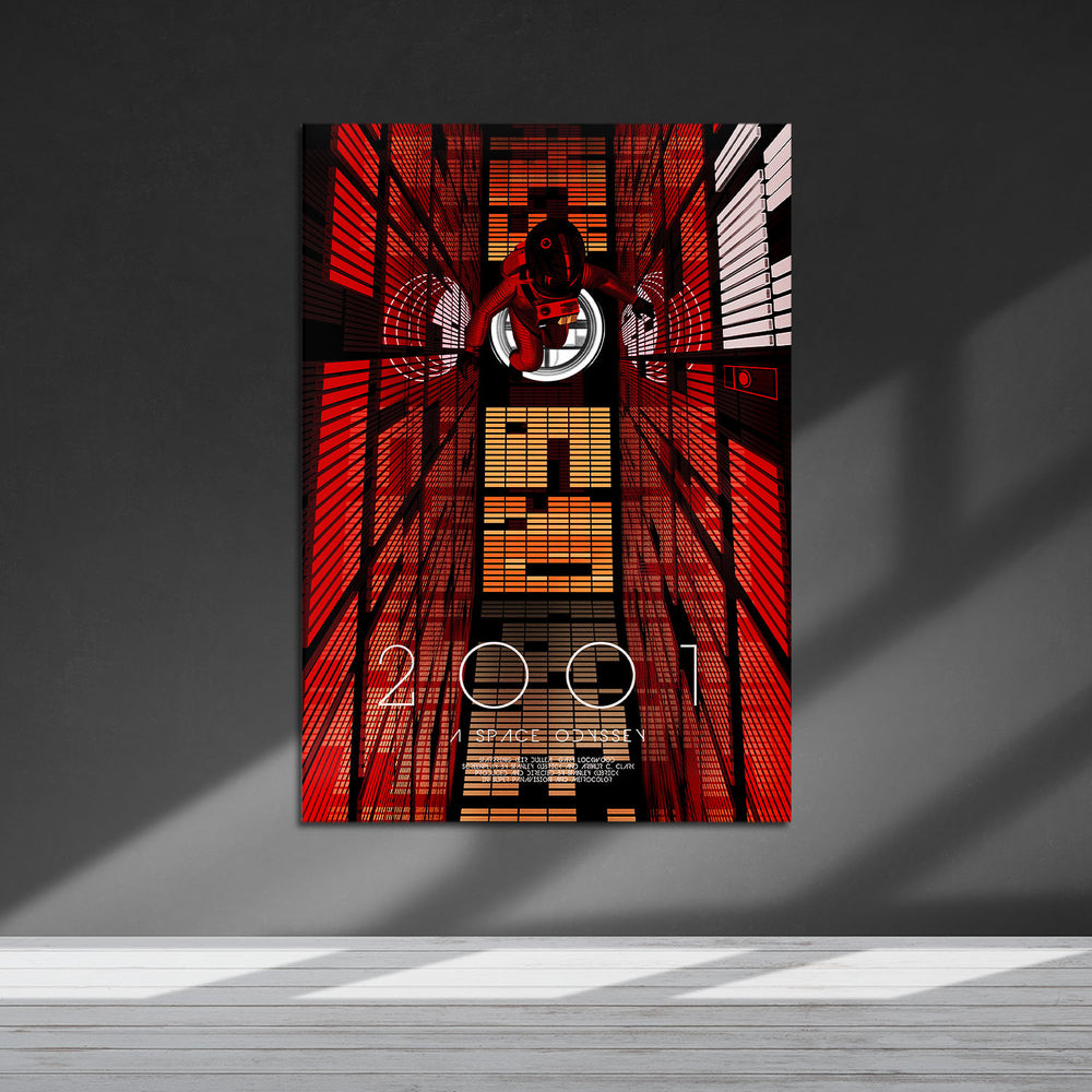 Flex Designs Metal Poster 2001 A Space Odyssey Cover 5 x 7" Home Goods - Movie 1968 Movie Metal Poster