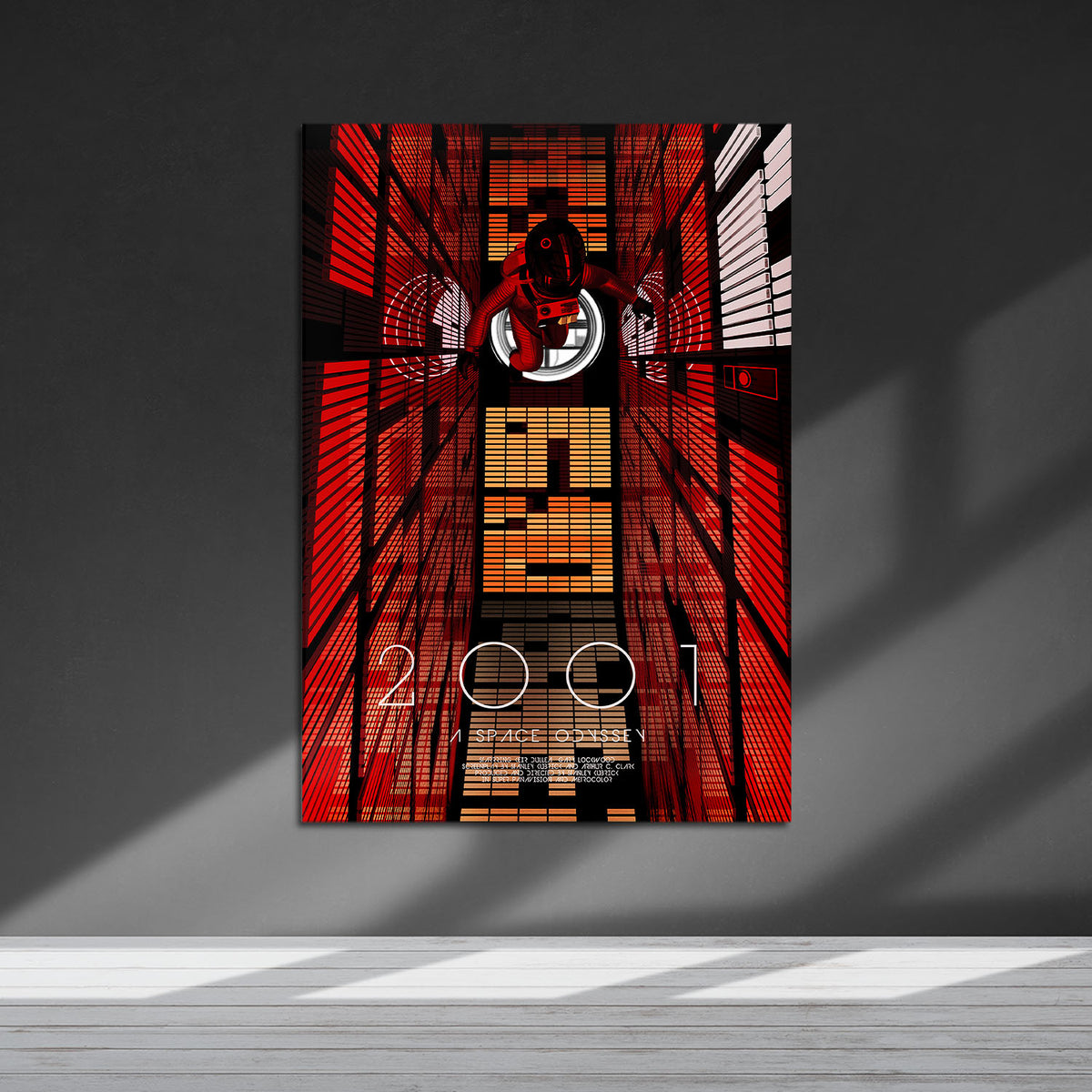 Flex Designs Metal Poster 2001 A Space Odyssey Cover 5 x 7" Home Goods - Movie 1968 Movie Metal Poster