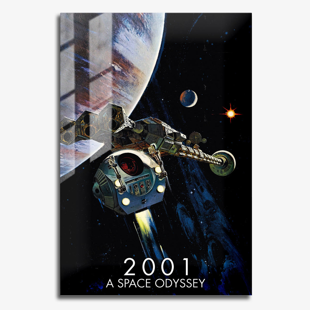 Flex Designs Metal Poster 2001 A Space Odyssey 11 x 17" Home Goods - Movie 1968 Movie Metal Poster