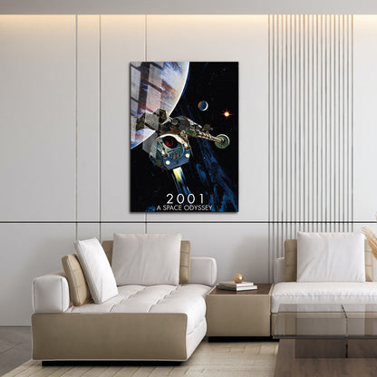 Flex Designs Metal Poster 2001 A Space Odyssey 16 x 24" Home Goods - Movie 1968 Movie Metal Poster