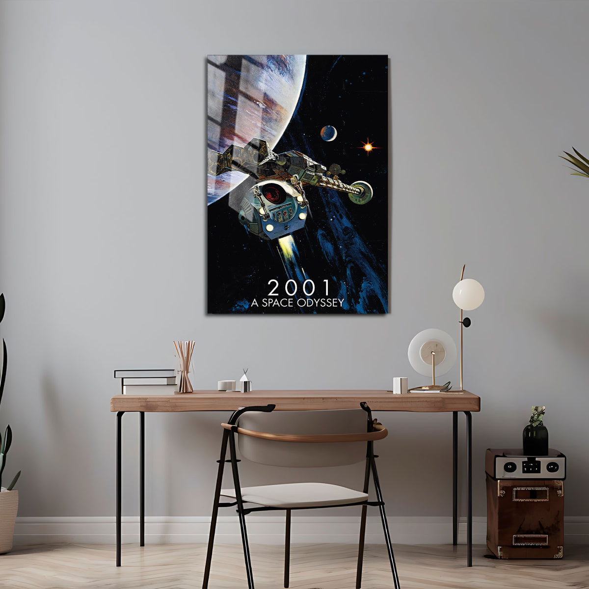 Flex Designs Metal Poster 2001 A Space Odyssey 5 x 7" Home Goods - Movie 1968 Movie Metal Poster