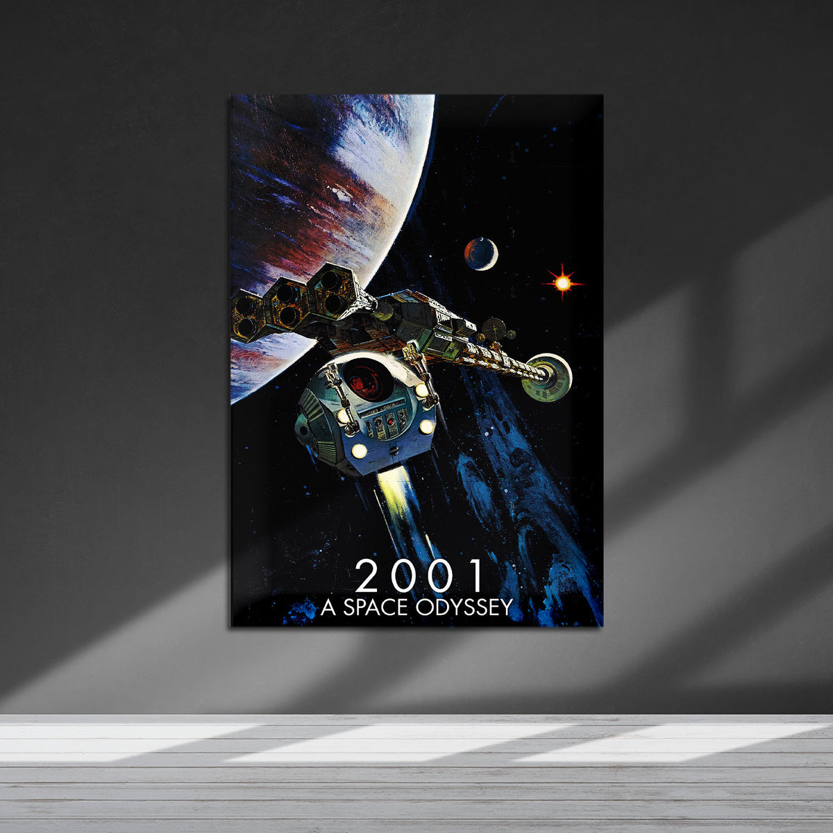 Flex Designs Metal Poster 2001 A Space Odyssey 5 x 7" Home Goods - Movie 1968 Movie Metal Poster