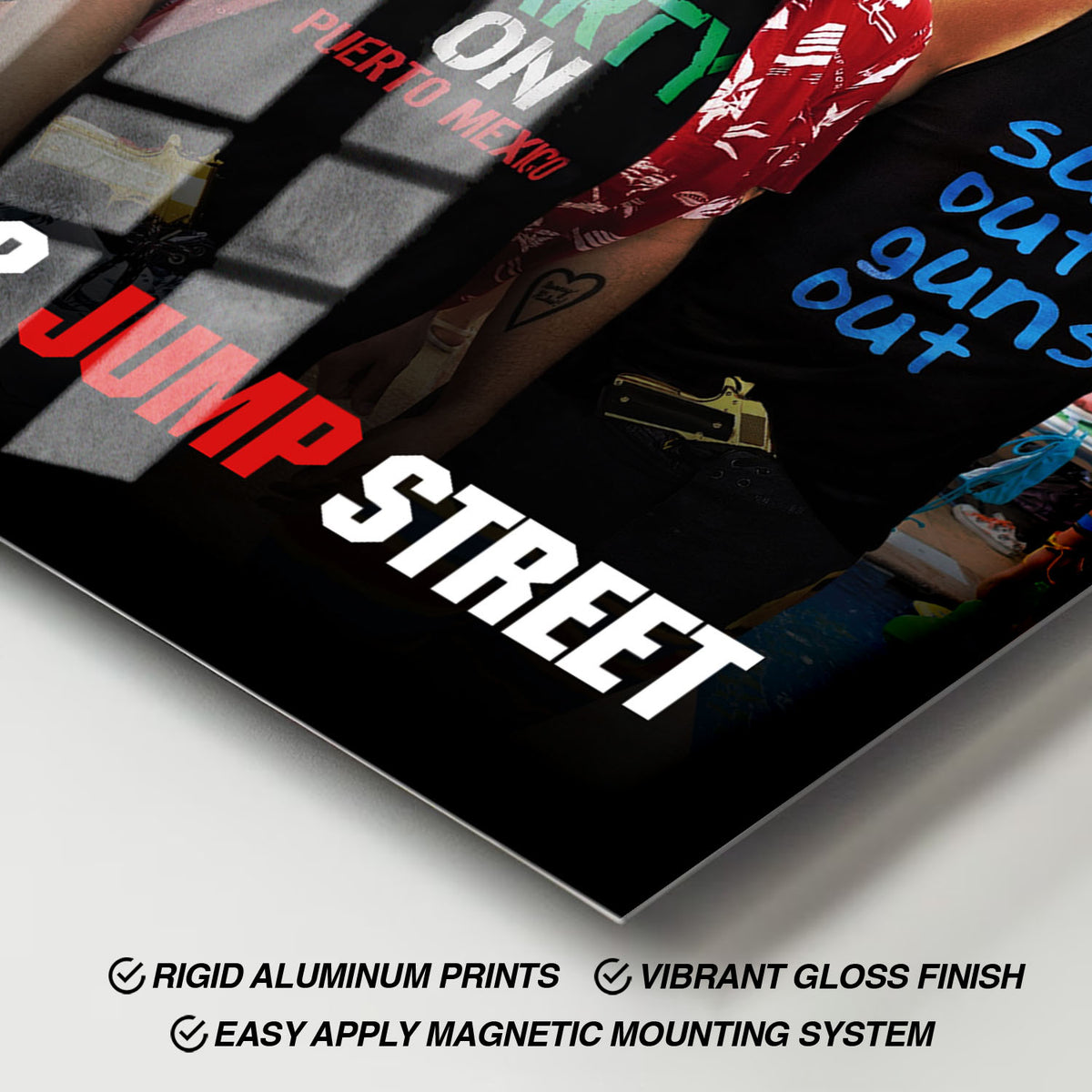Flex Designs Metal Poster 22 Jump Street 11 x 17" Home Goods - Movie 2014 Movie Metal Poster