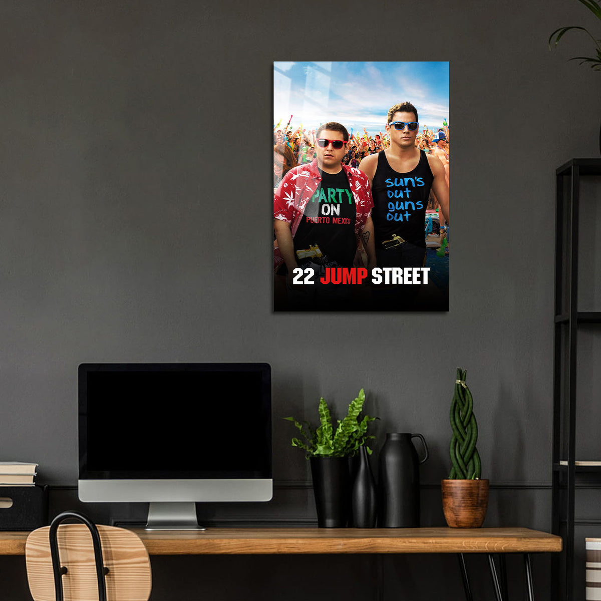 Flex Designs Metal Poster 22 Jump Street 24 x 36" Home Goods - Movie 2014 Movie Metal Poster