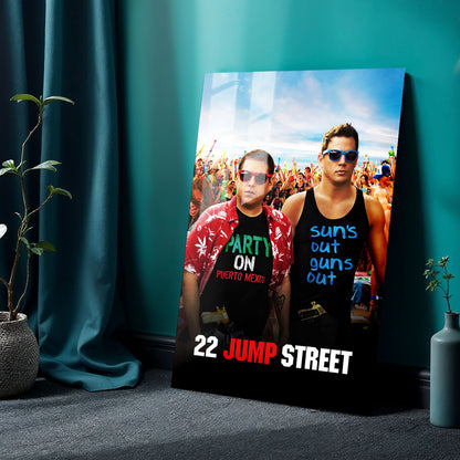 Flex Designs Metal Poster 22 Jump Street 24 x 36" Home Goods - Movie 2014 Movie Metal Poster