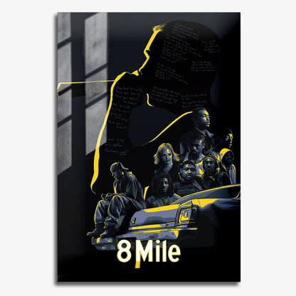 Flex Designs Metal Poster 8 Mile 11 x 17" Home Goods - Movie 2002 Movie Metal Poster