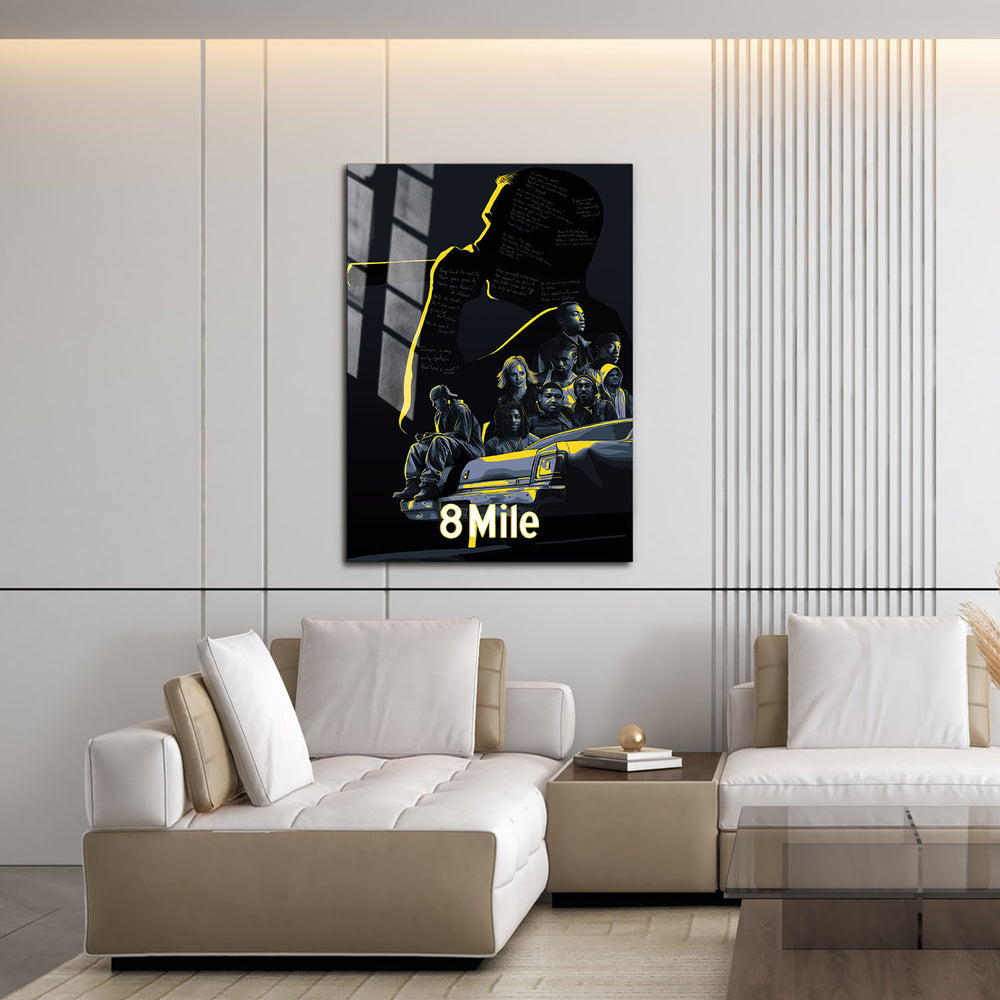 Flex Designs Metal Poster 8 Mile 16 x 24" Home Goods - Movie 2002 Movie Metal Poster