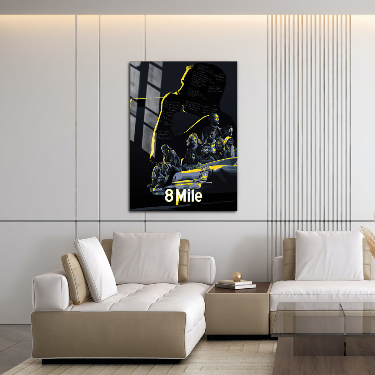 Flex Designs Metal Poster 8 Mile 16 x 24" Home Goods - Movie 2002 Movie Metal Poster