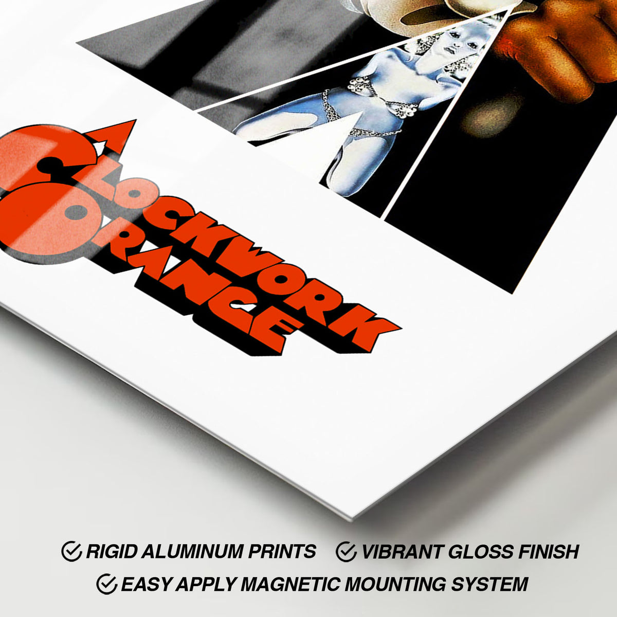 Flex Designs Metal Poster A Clockwork Orange 11 x 17" Home Goods - Movie 1971 Movie Metal Poster